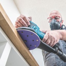 Trend  AB/150/M6 60, 120 & 240 Grit 14-Hole Punched Wood, Paint, Plastic, Filler, Plaster & Metal Random Orbital Sanding Discs 150mm 6 Pack