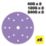 Trend  AB/150/M6 60, 120 & 240 Grit 14-Hole Punched Wood, Paint, Plastic, Filler, Plaster & Metal Random Orbital Sanding Discs 150mm 6 Pack