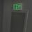 Essentials  Photoluminescent "Fire Exit Man Up Arrow" Sign 150mm x 450mm