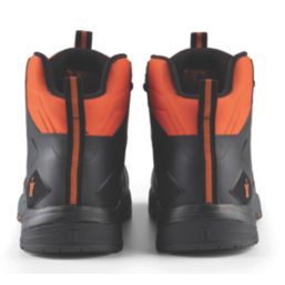 Scruffs Glide Size 10  Black/Orange Water-Resistant  Safety Boots