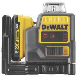 DEWALT DCE0811D1R-GB 12V 1 x 2.0Ah Li-Ion XR Red Self-Levelling Multi-Line Laser Level
