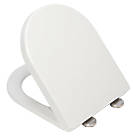 Croydex Telese Soft-Close with Quick-Release Toilet Seat Polypropylene White