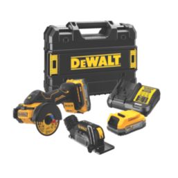 DEWALT DCS438E2T-GB 75mm 18V 2 x 1.7Ah Li-Ion PowerStack Brushless Cordless Cut Off Tool