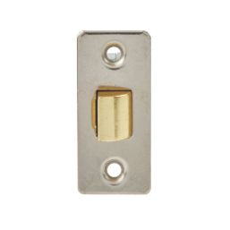 Smith & Locke Nickel-Plated Tubular Mortice Latch 66mm Case - 45mm Backset