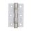 Eclipse  Satin Chrome Grade 7 Fire Rated Ball Bearing Hinges 76mm x 51mm 2 Pack