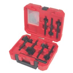 Milwaukee  Hex Shank  Forstner Wood Self-Feed Bit Contractors Kit 8 Pcs