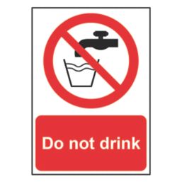 Essentials "Do Not Drink" Sign 210mm x 148mm