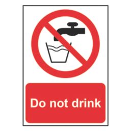 Essentials "Do Not Drink" Sign 210mm x 148mm