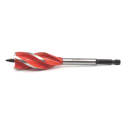 Armeg Wood Beaver Hex Shank 4-Flute Auger Wood Drill Bit 25mm x 165mm