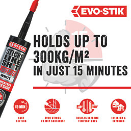 Evo-Stik Sticks Like Sh*t Turbo Grab Adhesive White 290ml