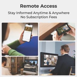 Reolink NVS8-8MB4-B 16TB 8-Channel 4K PoE NVR Kit  & 4 x 4K Indoor & Outdoor Cameras