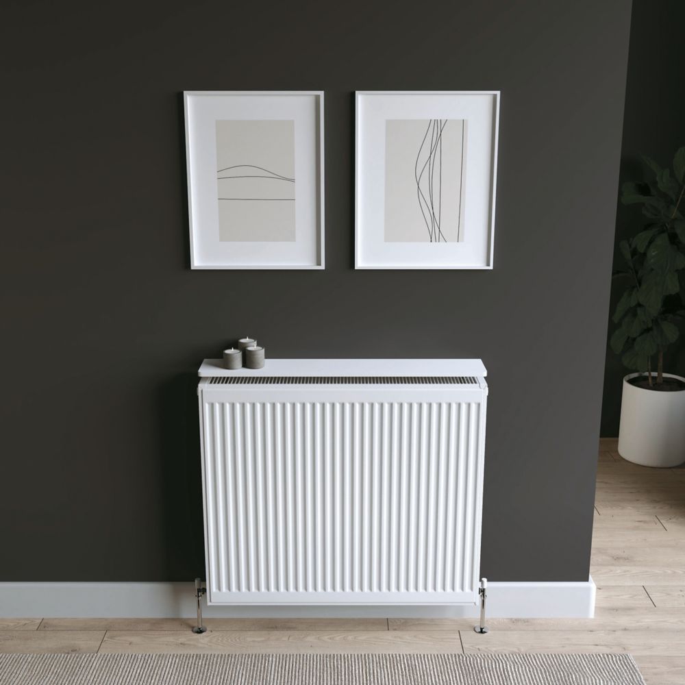 RB UK White Matte Radiator Shelf 900mm x 150mm x 18mm Screwfix