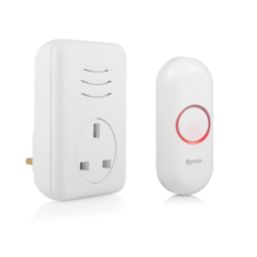 Byron DBY-22313UK Plug-In Wireless Doorbell Kit White 2 Piece Set