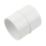 FloPlast  Straight Coupling 50mm x 50mm White