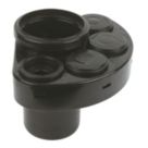 FloPlast  Push-Fit 4-Boss Single Socket Waste Manifold Black 110mm