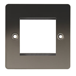 LAP  2-Module Modular Faceplate Black Nickel