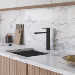 ETAL Servan Single Lever Kitchen Mixer Tap Matt Black