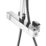Aqualisa Sierra Safe Touch Rear-Fed Exposed Chrome Thermostatic Bar Diverter Mixer Shower