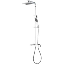 Aqualisa Sierra Safe Touch Rear-Fed Exposed Chrome Thermostatic Bar Diverter Mixer Shower