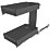 Hafele Anthracite Pull-Out Kitchen Shelf with 2 Baskets 300mm
