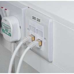 Labgear White Shielded RJ45 Cat 7 Ethernet Patch Lead 20m