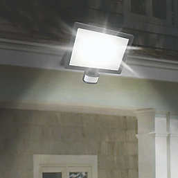 LAP Weyburn Outdoor LED Floodlight With PIR Sensor Black 50W 5000lm