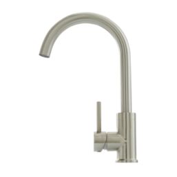 Highlife Bathrooms Eco Single Lever Sink Mixer Brushed Steel