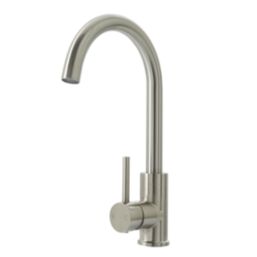 Highlife Bathrooms Eco Single Lever Sink Mixer Brushed Steel