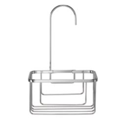 Croydex  1-Tier Hook-Over Shower Caddy Chrome