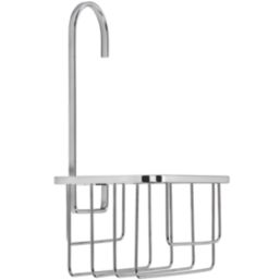 Croydex  1-Tier Hook-Over Shower Caddy Chrome