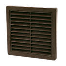Manrose Fixed Louvre Vent Brown 125mm x 125mm