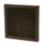 Manrose Fixed Louvre  Vent Brown 125mm x 125mm