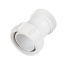 McAlpine S12A-2 BSP Straight Coupling White 32mm x 50mm