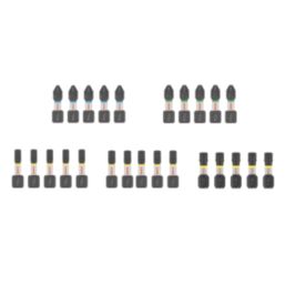 Bosch Pro 1/4" Hex Shank Mixed Impact Screwdriver Bits 25 Pieces