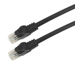 Labgear Black Unshielded RJ45 Cat 6 Patch Lead 20m