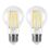 LAP  E27 A60 LED Light Bulb Clear 806lm 3.8W 2 Pack