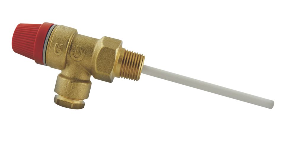 Strom Temperature & Pressure Relief Valve 07bar 15mm x 1/2" Screwfix