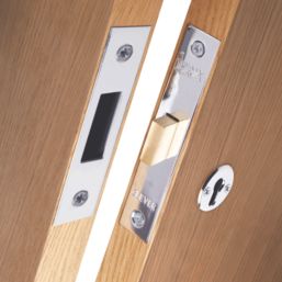 ERA  3 Lever Chrome Effect Mortice Deadlock 64mm Case - 44mm Backset