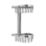 Croydex  2-Tier Corner Basket Chrome