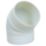 Manrose 45° Bend White 100mm