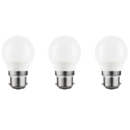LAP  B22 Mini Globe LED Light Bulb  250lm 2.2W 3 Pack