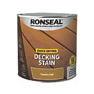 Ronseal Quick Drying Decking Stain Country Oak 2.5Ltr