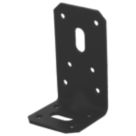 Magnodur Reinforced Angle Brackets Black 50mm x 50mm x 90mm 10 Pack