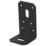 Magnodur Reinforced Angle Brackets Black 50mm x 50mm x 90mm 10 Pack