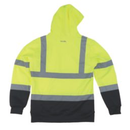 Scruffs  Hi-Vis Hoodie Yellow / Navy Small 45" Chest