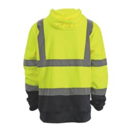 Scruffs  Hi-Vis Hoodie Yellow / Navy Small 45" Chest