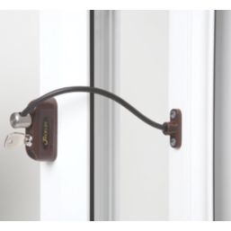 Jackloc The Pro 5  Window Restrictor Brown 200mm