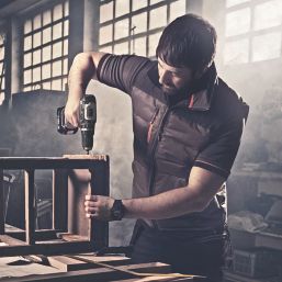 Scruffs Worker Body Warmer Black/Charcoal Large 44" Chest