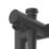 Swirl Bonda Black 192mm Deck Mounted Dual Control Manual Shower Mixer Tap