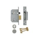 Union Fire Rated  Satin Chrome BS 5-Lever Mortice Sashlock 67mm Case - 40mm Backset